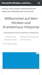 Mobile Screenshot of liste-kliniken.de