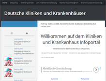 Tablet Screenshot of liste-kliniken.de